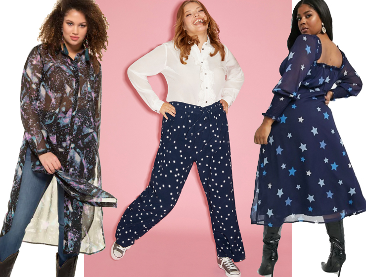 Star prints: plus size styles