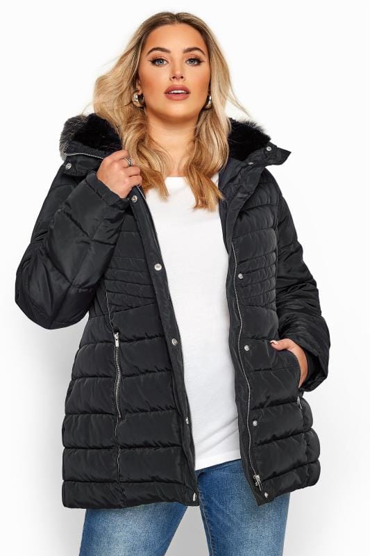 Black Winter Coats Plus Size